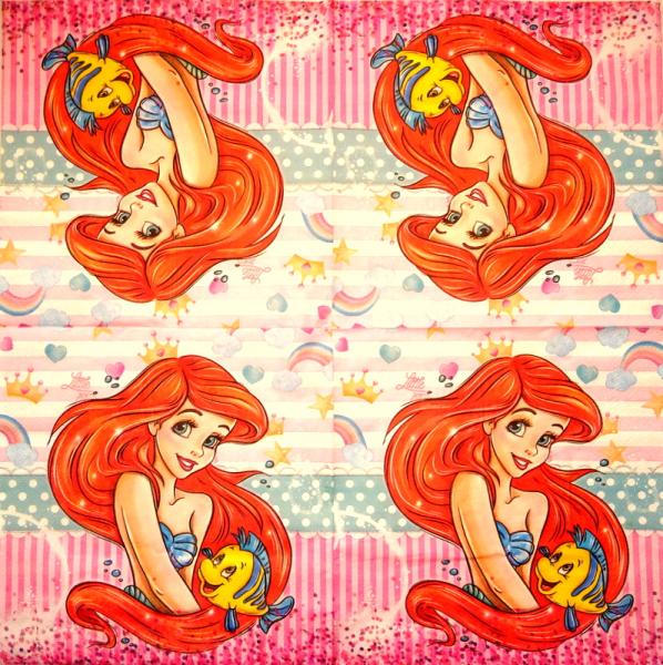 207 Mädchen - 2-ply - Disney Ariel - CS